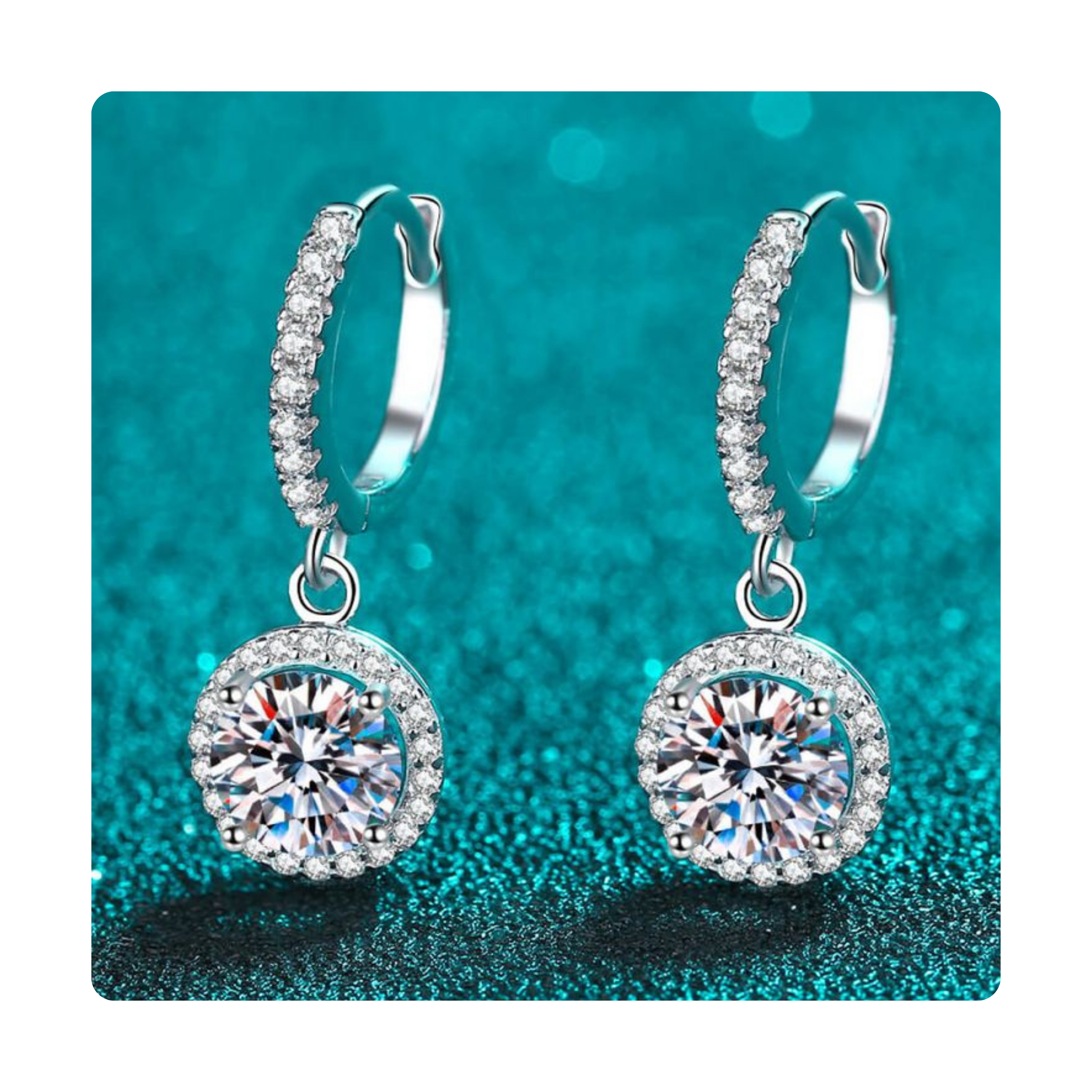 Earrings-Moissanite