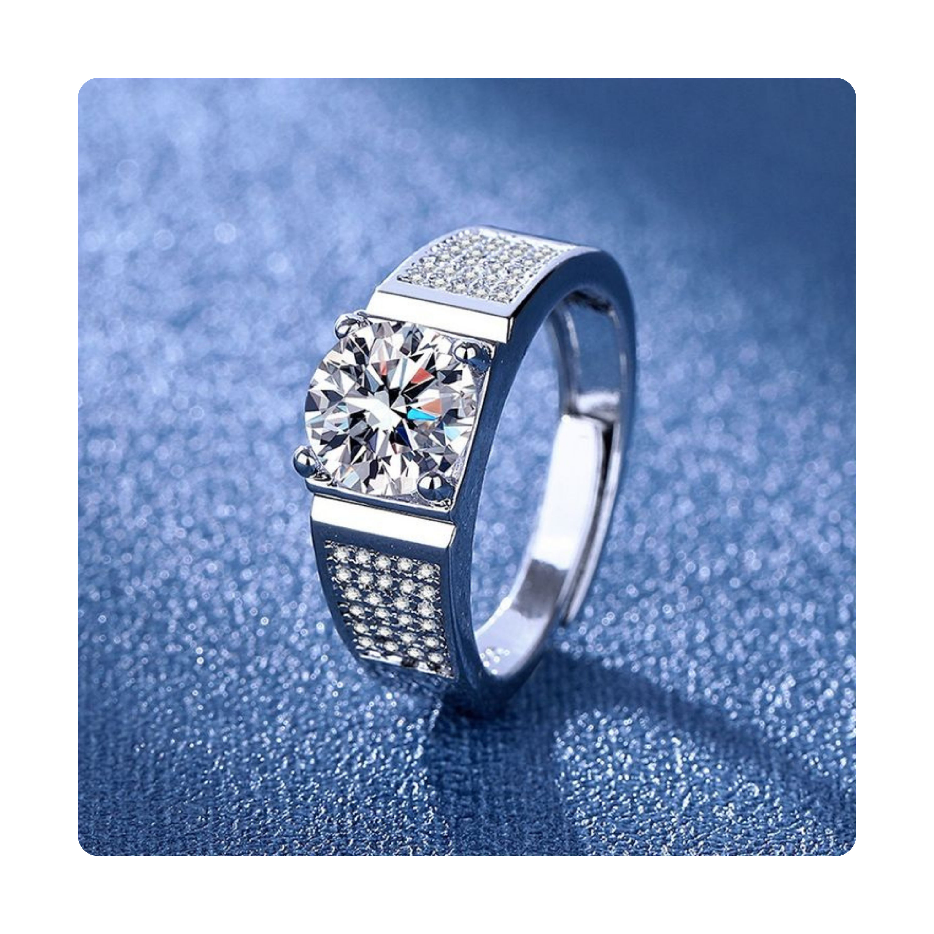 men’s jewellery-Moissanite