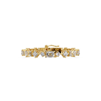 Luxury Emerald & Princess Cut Diamond Tennis Bracelet