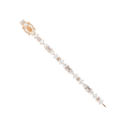 Luxury Emerald & Princess Cut Diamond Tennis Bracelet