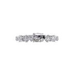 Luxury Emerald & Princess Cut Diamond Tennis Bracelet