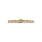 Luxury Emerald Cut Tennis Bracelet