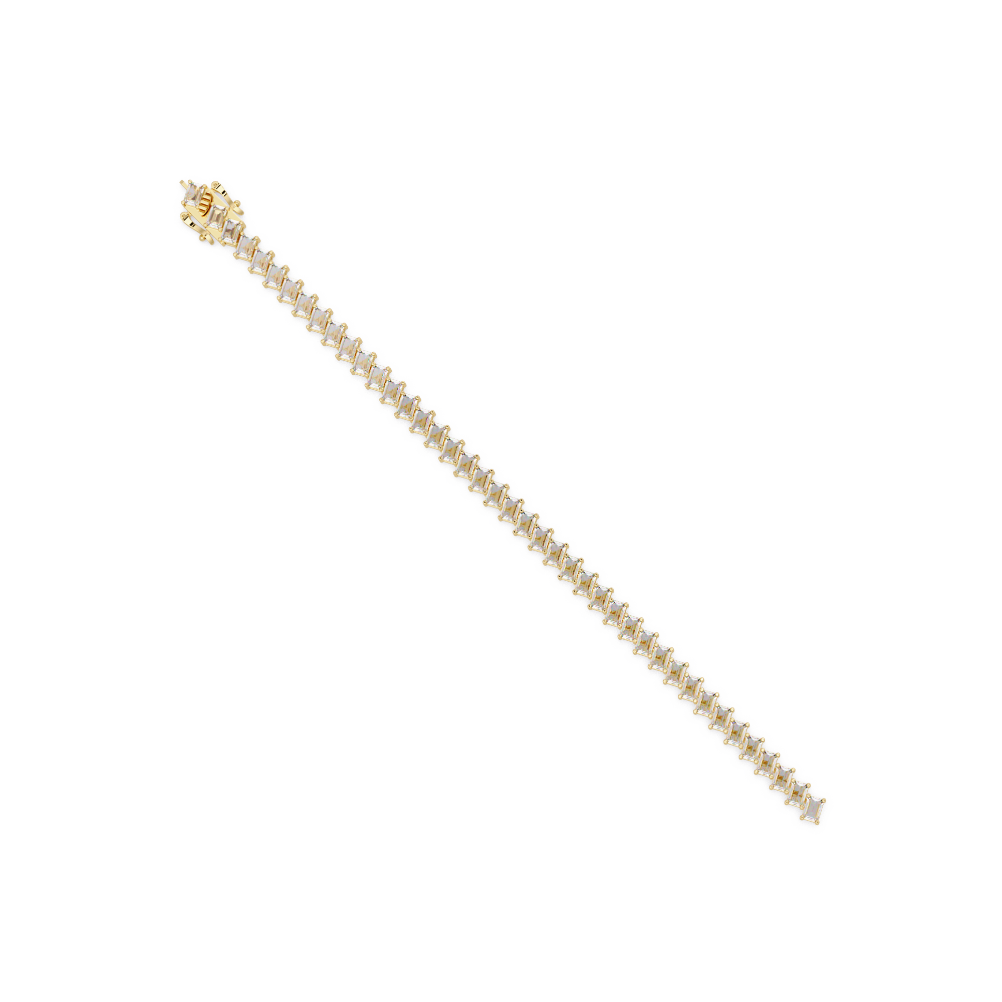 Luxury Emerald Cut Tennis Bracelet