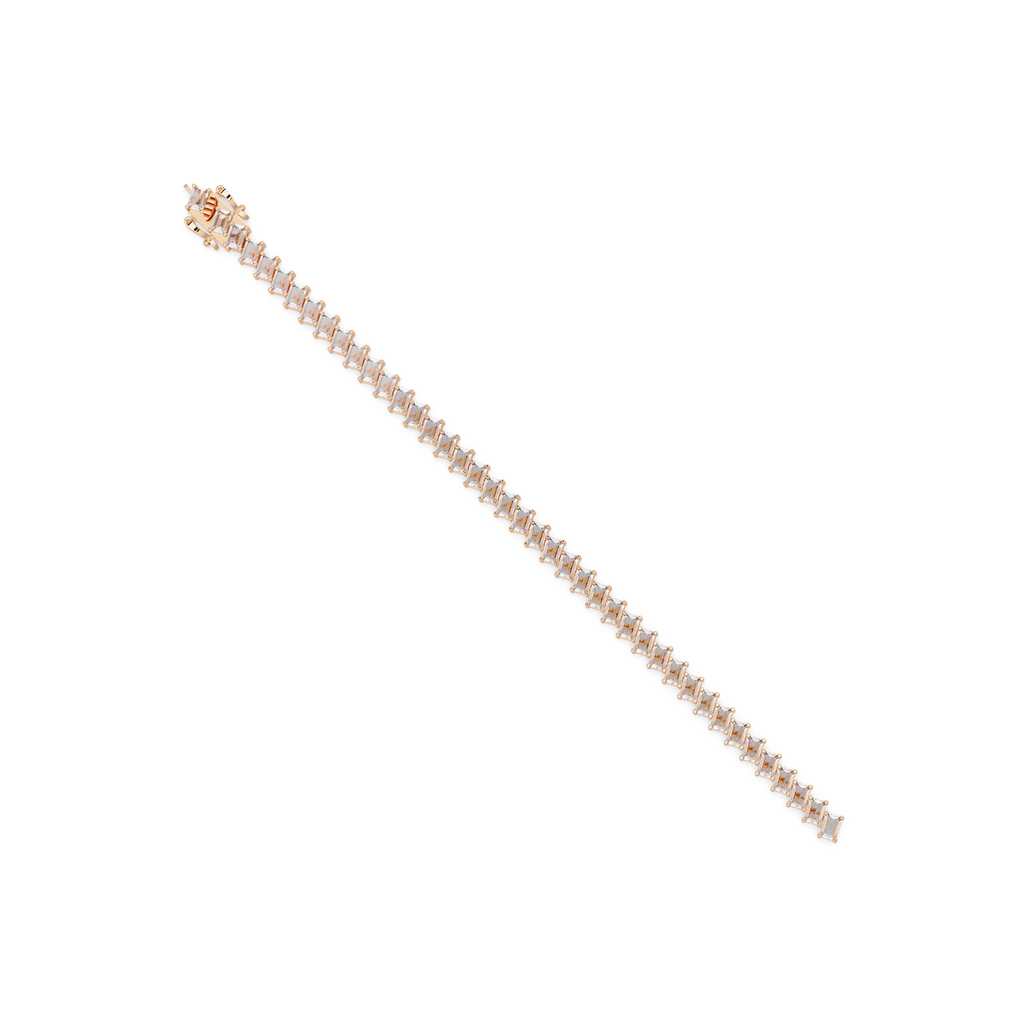 Luxury Emerald Cut Tennis Bracelet