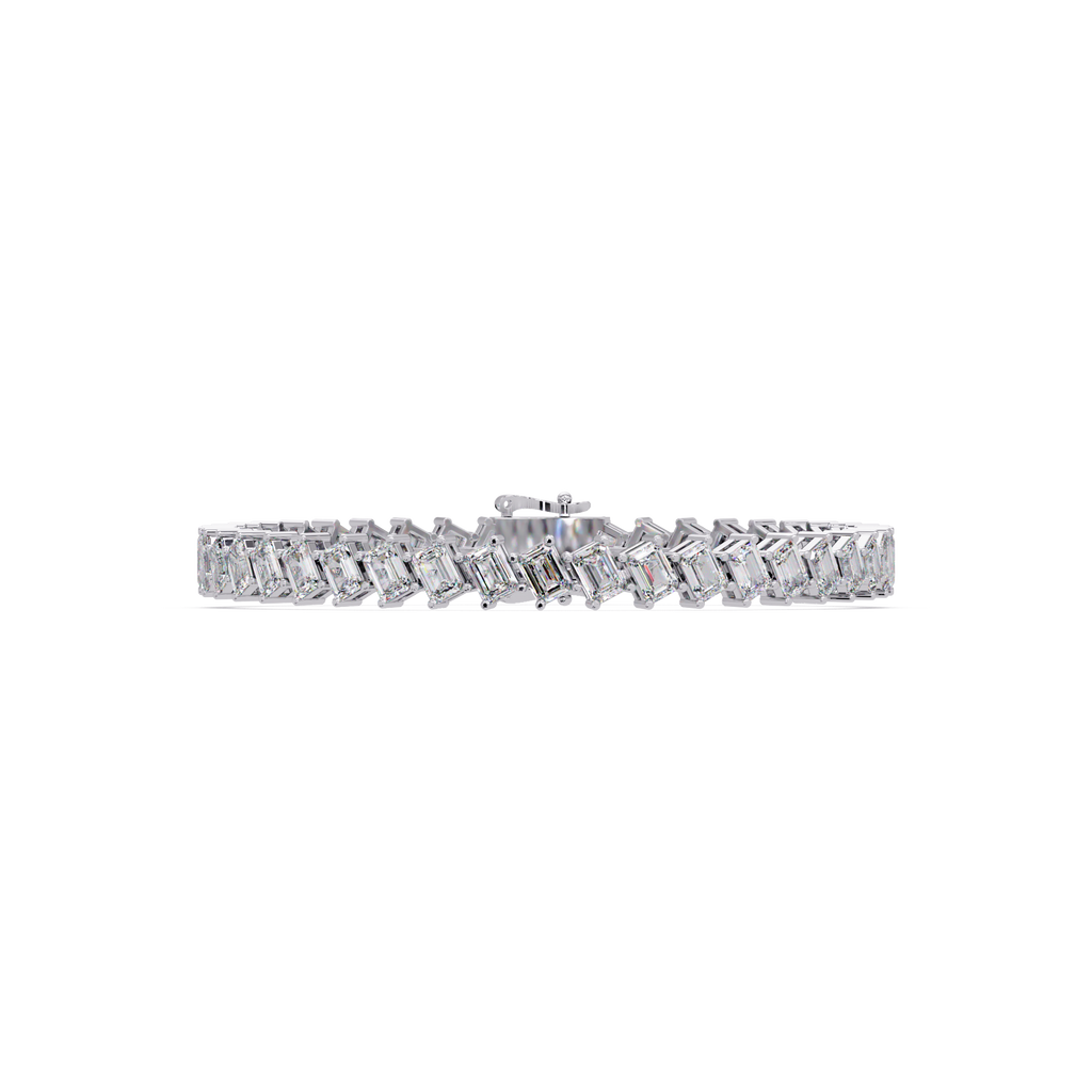 Luxury Emerald Cut Tennis Bracelet