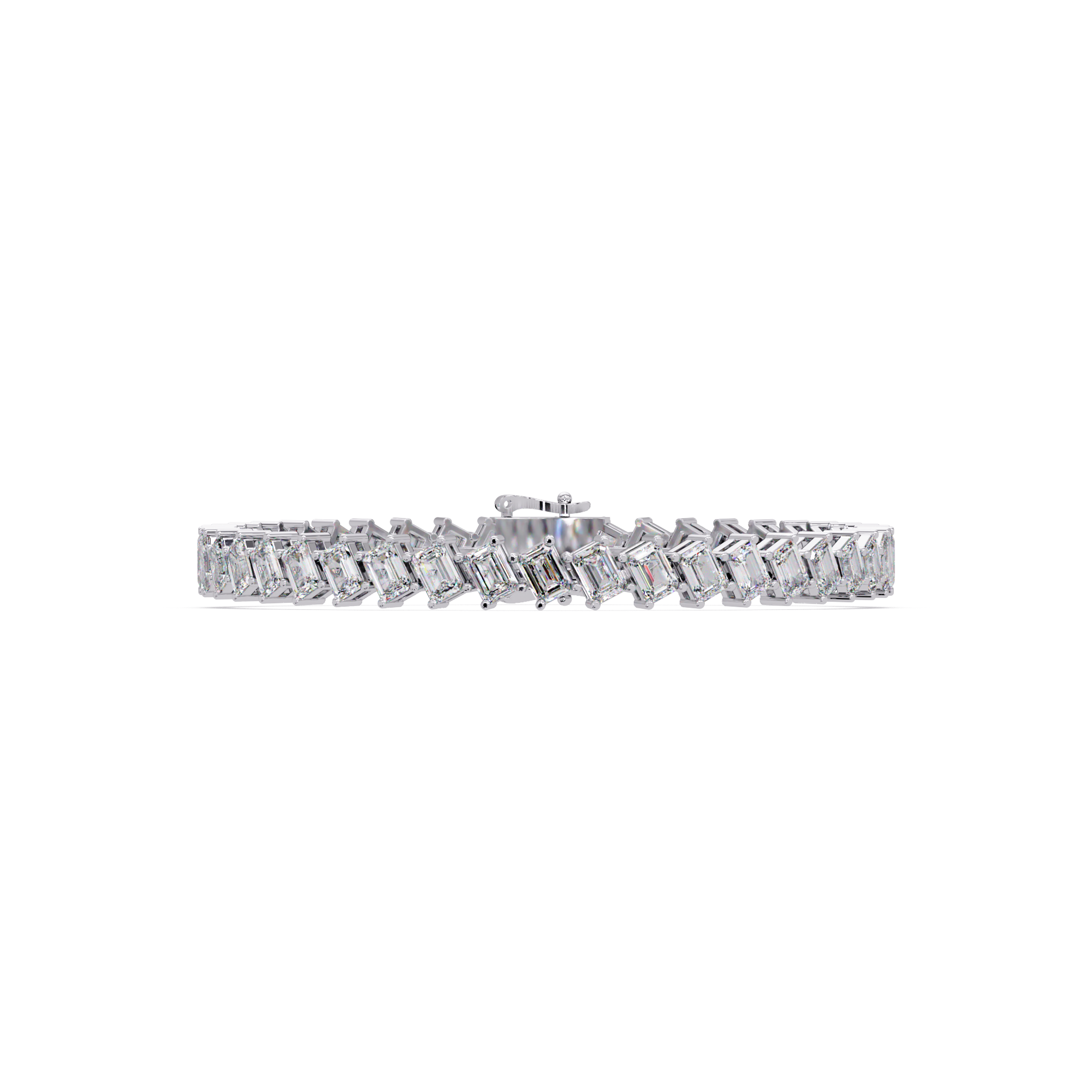 Luxury Emerald Cut Tennis Bracelet