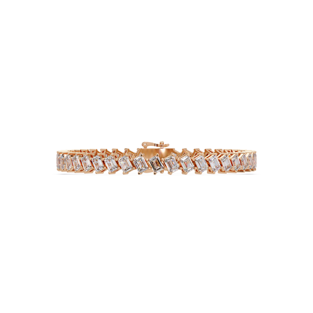 Luxury Emerald Cut Tennis Bracelet