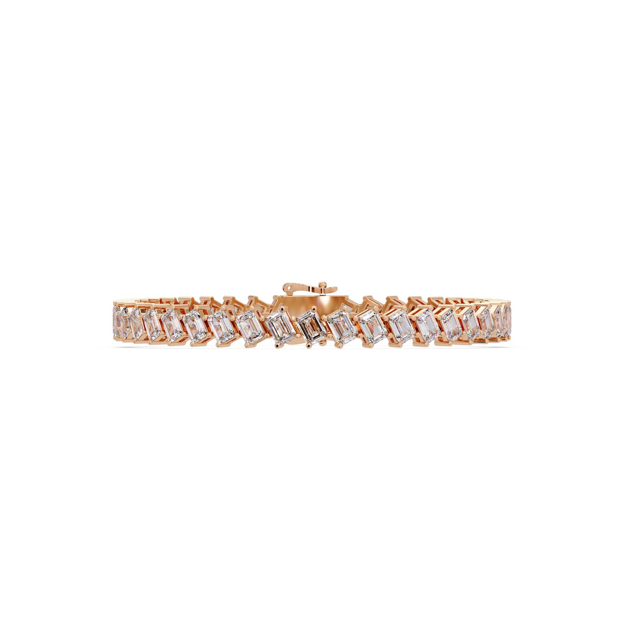 Luxury Emerald Cut Tennis Bracelet