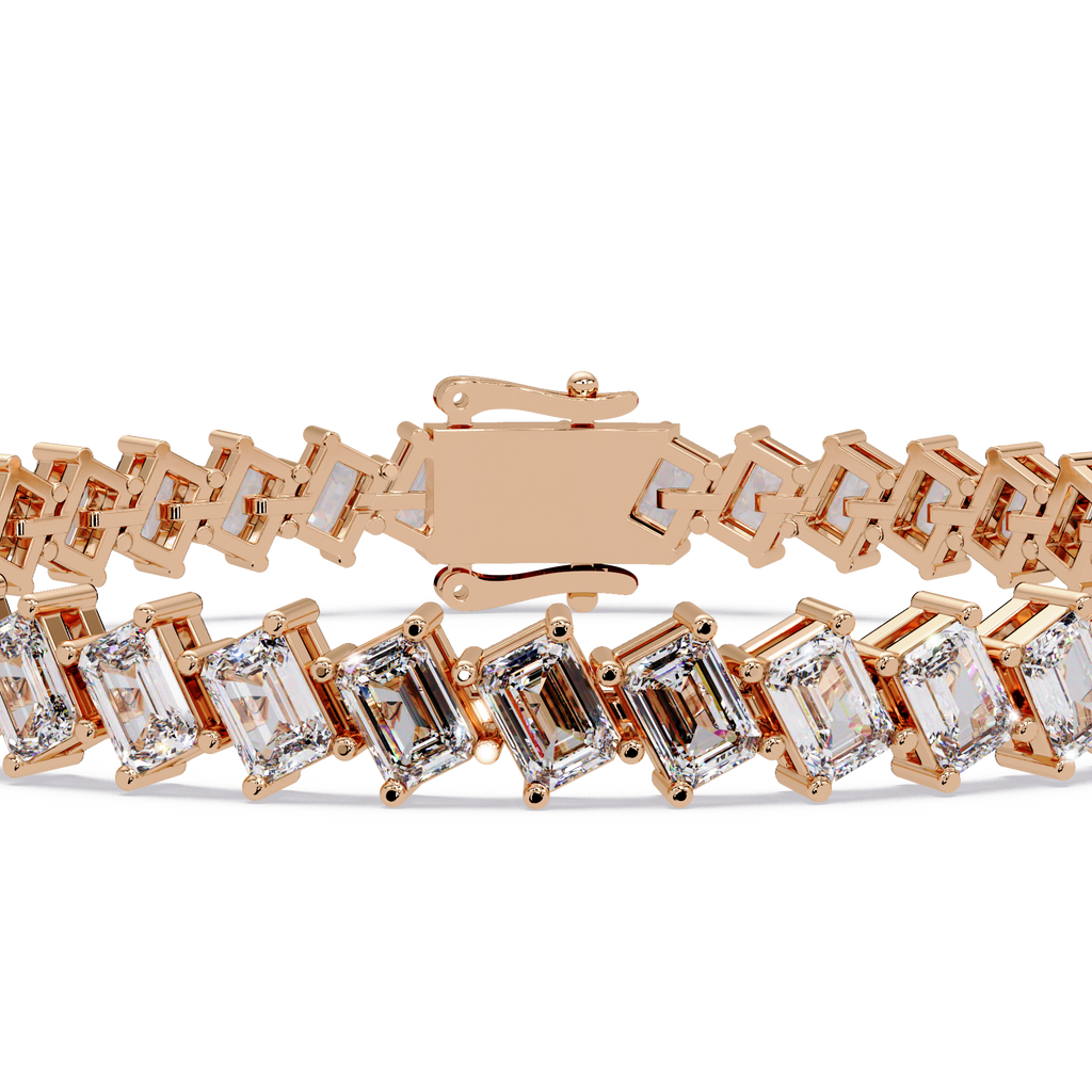 Luxury Emerald Cut Tennis Bracelet