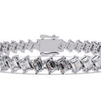 Luxury Emerald Cut Tennis Bracelet