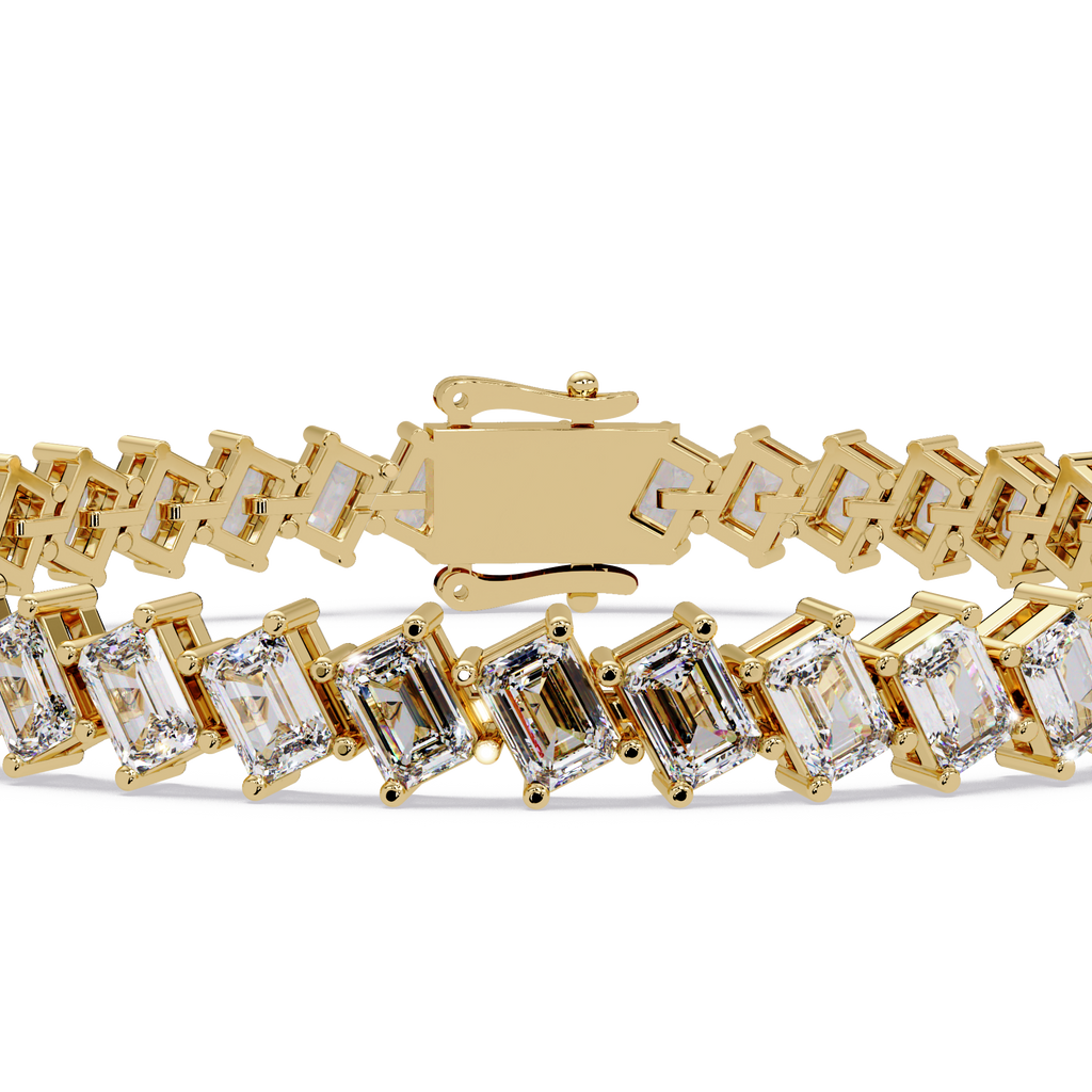Luxury Emerald Cut Tennis Bracelet