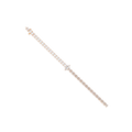 Luxury Two-Tone Tennis Bracelet with Marquise Center Stone