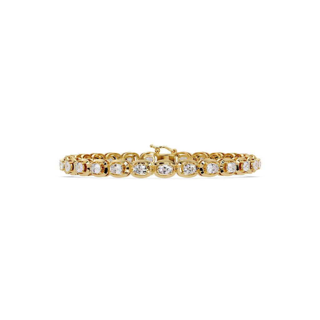 Luxury Oval Cut Diamond Tennis Bracelet