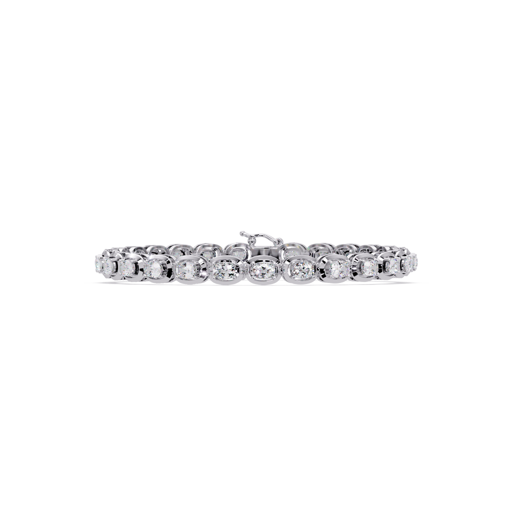 Luxury Oval Cut Diamond Tennis Bracelet