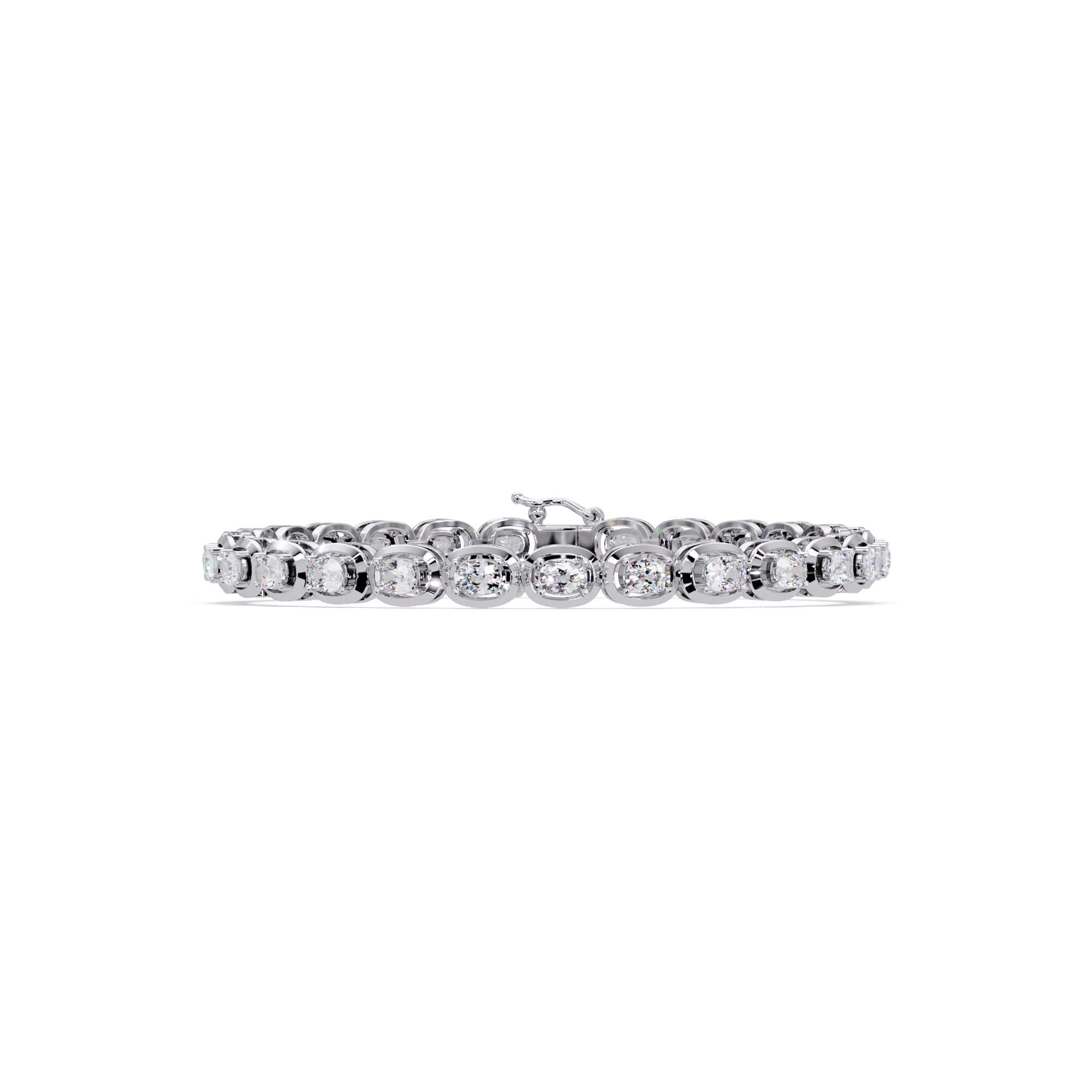 Luxury Oval Cut Diamond Tennis Bracelet