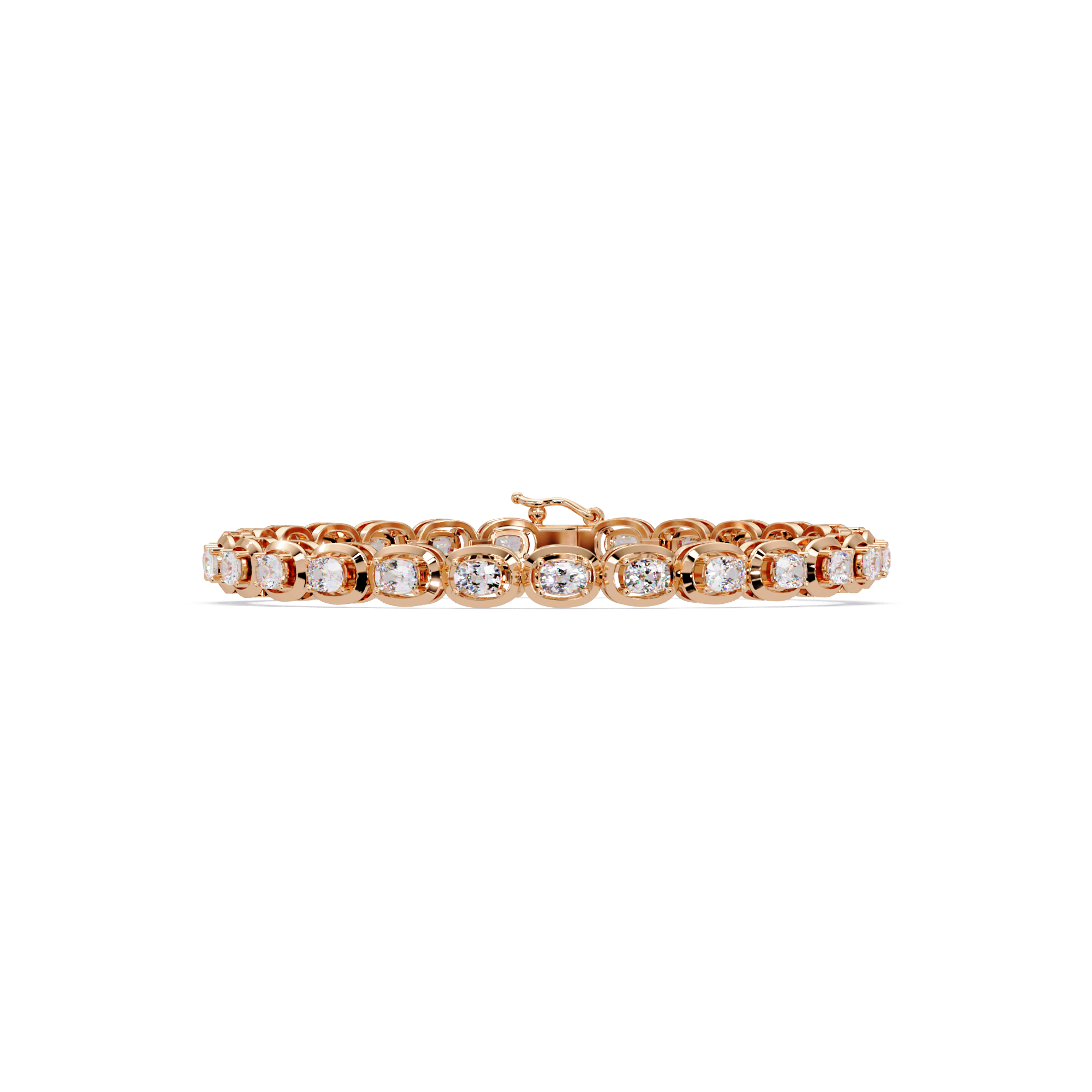 Luxury Oval Cut Diamond Tennis Bracelet