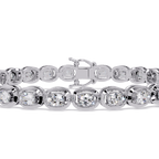 Luxury Oval Cut Diamond Tennis Bracelet