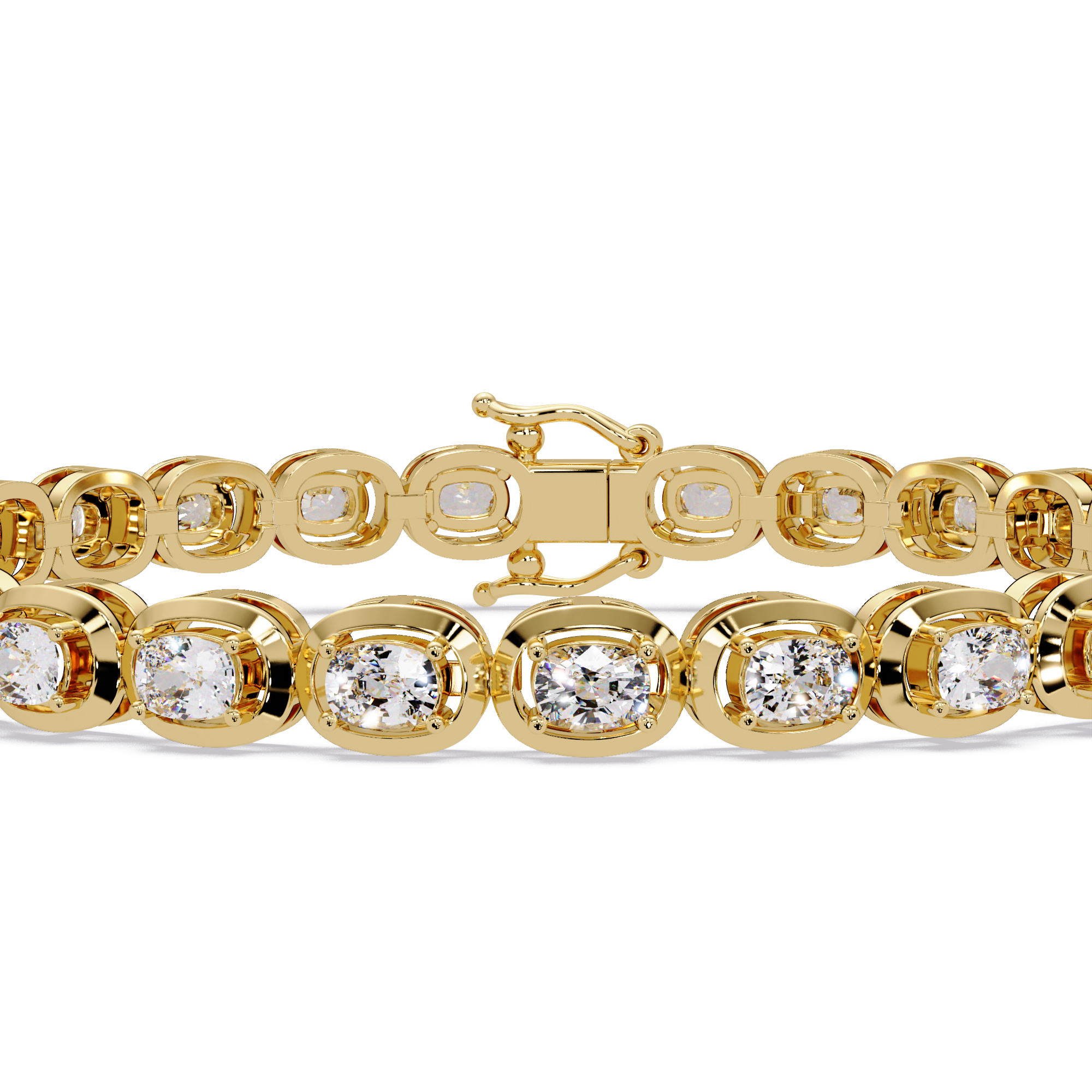 Luxury Oval Cut Diamond Tennis Bracelet