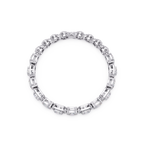 Luxury Oval & Cushion Halo Diamond Tennis Bracelet
