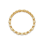 Luxury Oval & Cushion Halo Diamond Tennis Bracelet