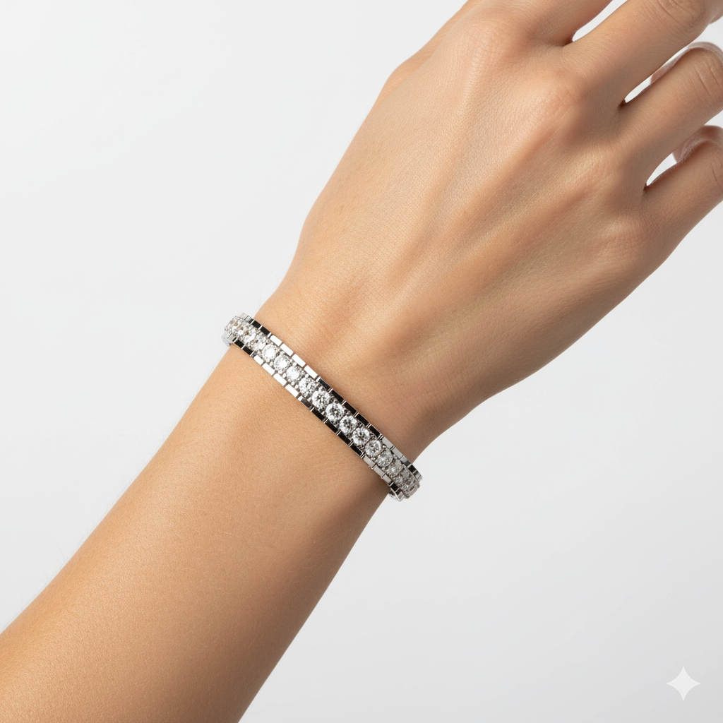Classic Round Diamond Tennis Bracelet