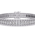 Oval Diamond Tennis Bracelet