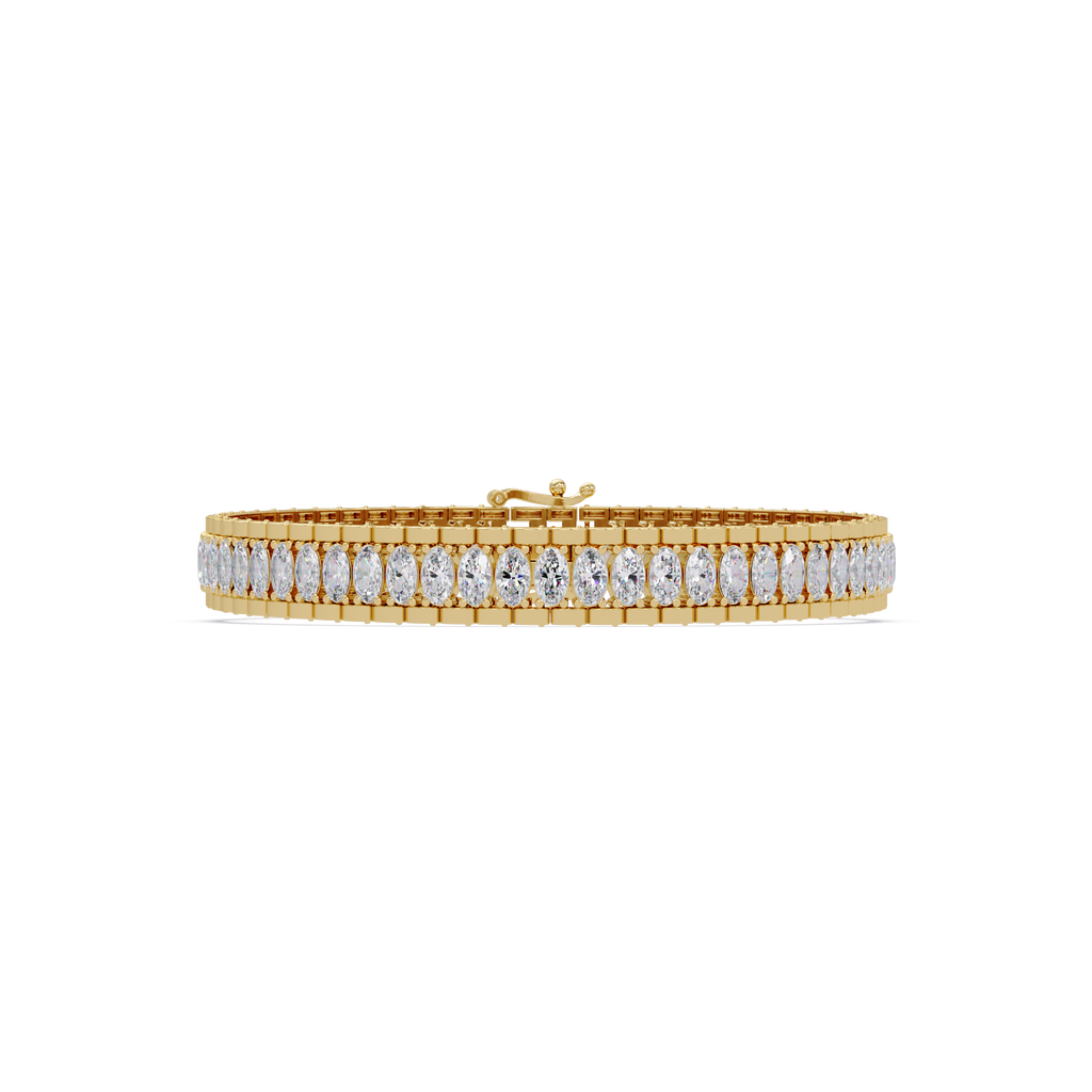 Oval Diamond Tennis Bracelet