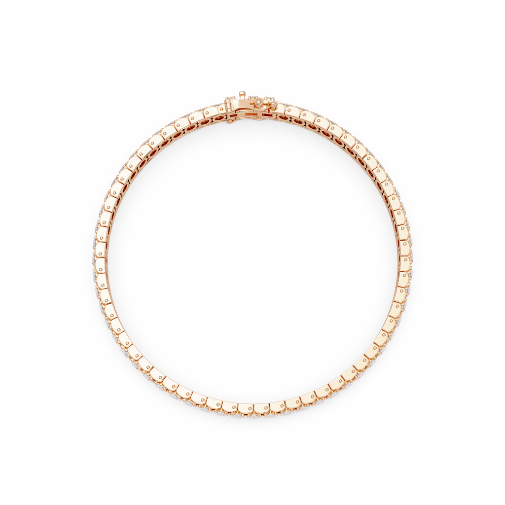 Oval Diamond Tennis Bracelet