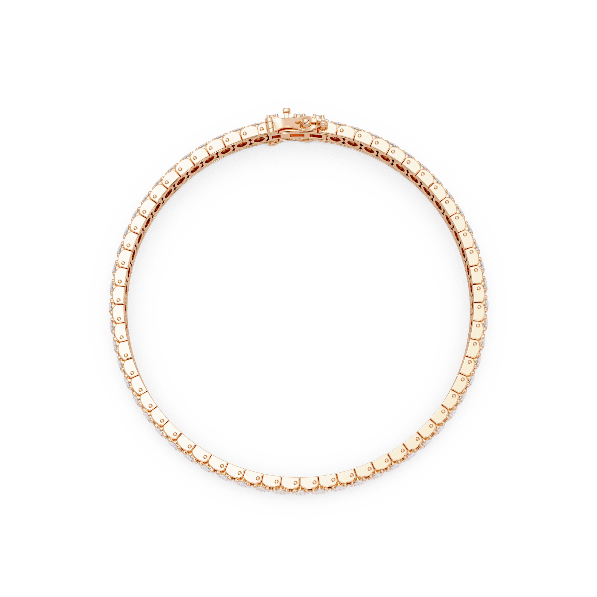 Oval Diamond Tennis Bracelet