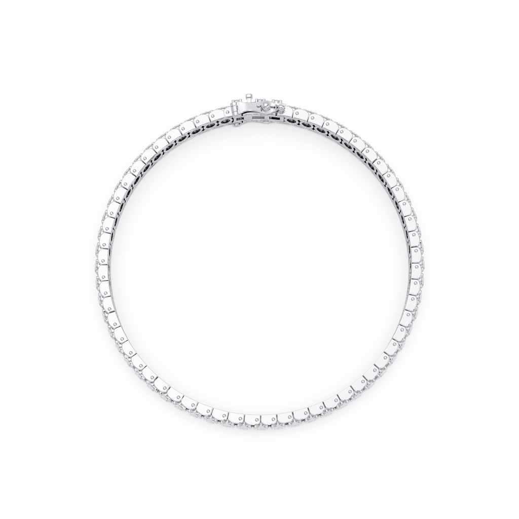 Oval Diamond Tennis Bracelet