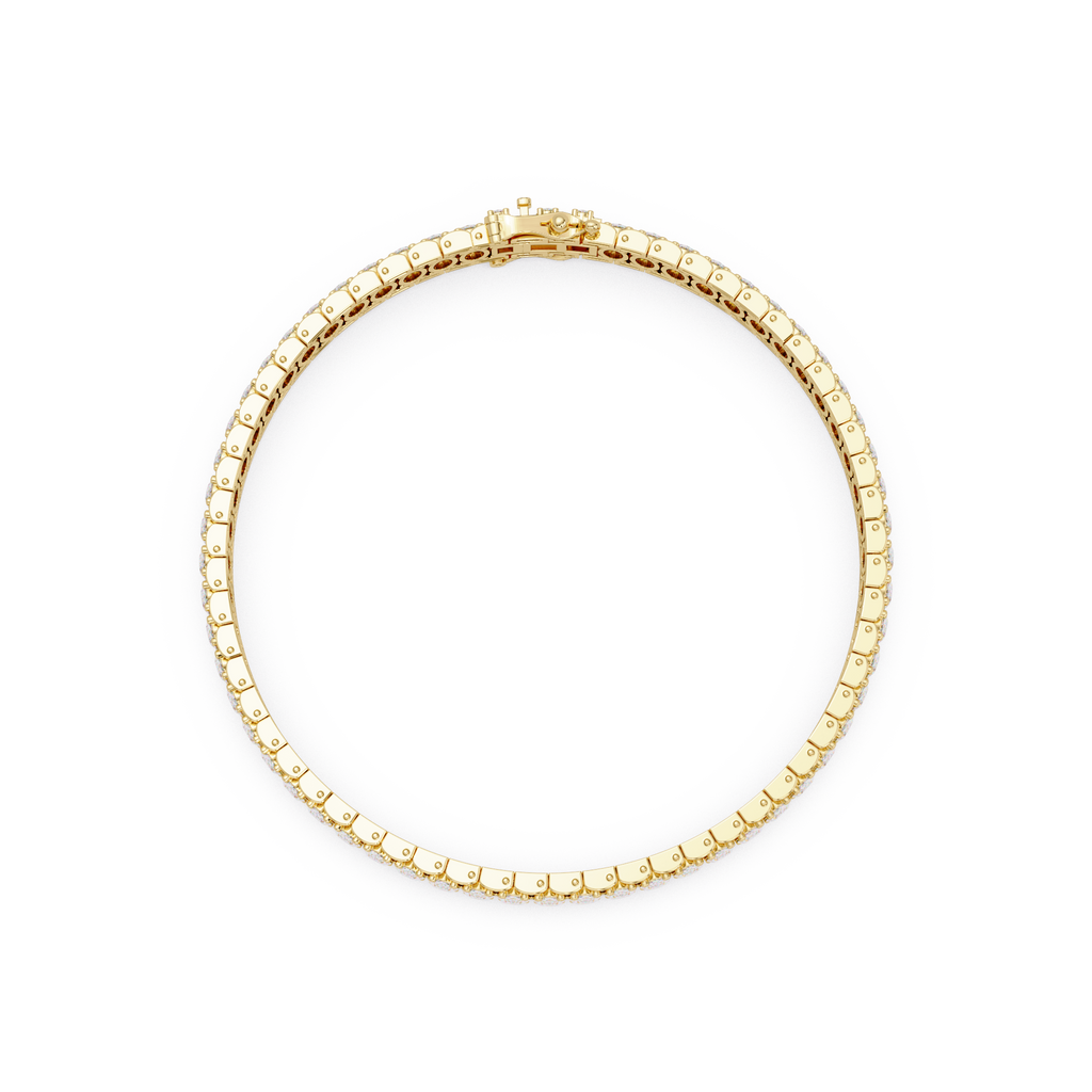 Oval Diamond Tennis Bracelet