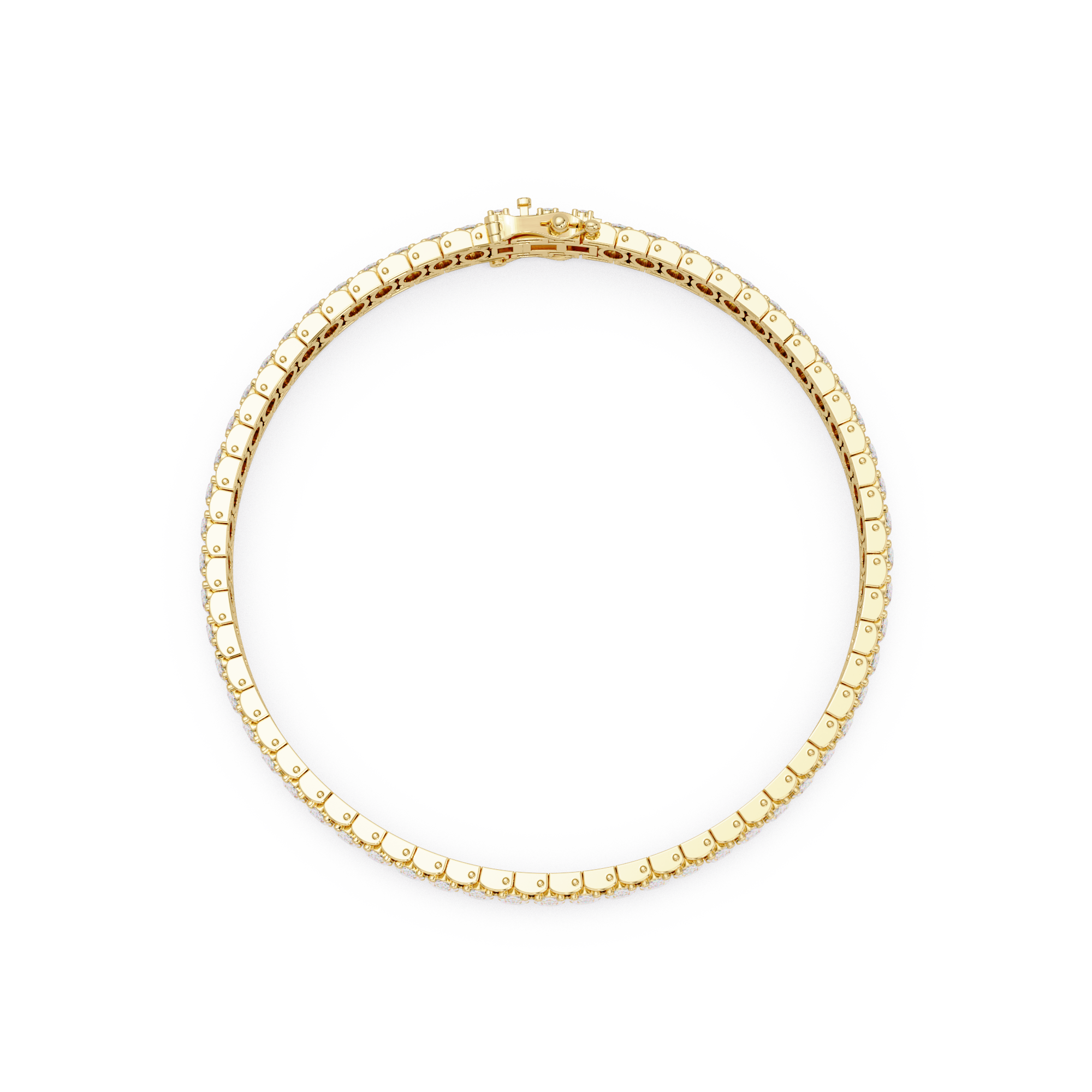 Oval Diamond Tennis Bracelet