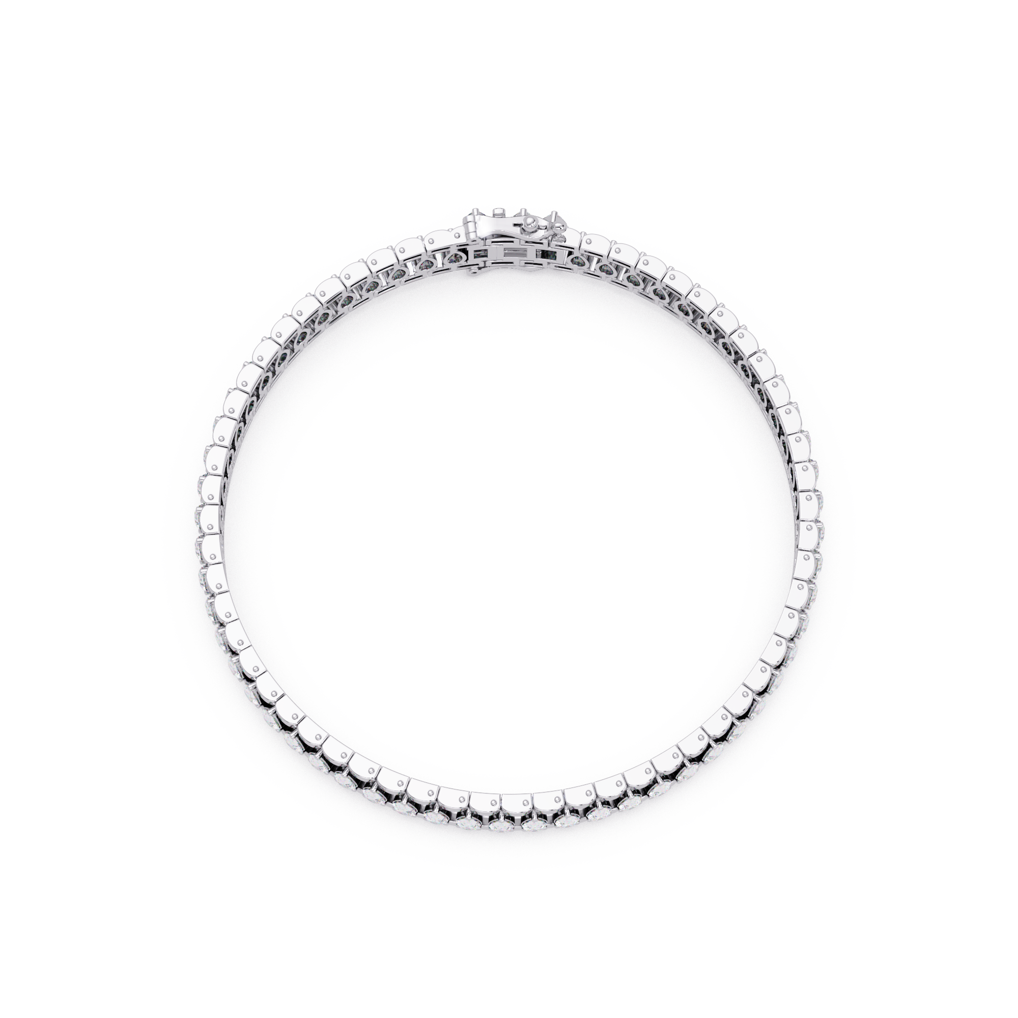 Round Diamond Tennis Bracelet