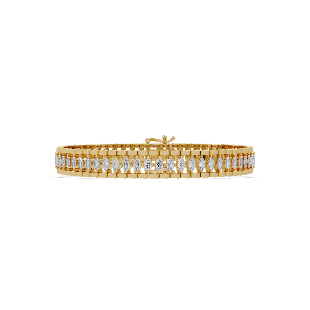 Luxury Round Cut Diamond Tennis Bracelet for Women