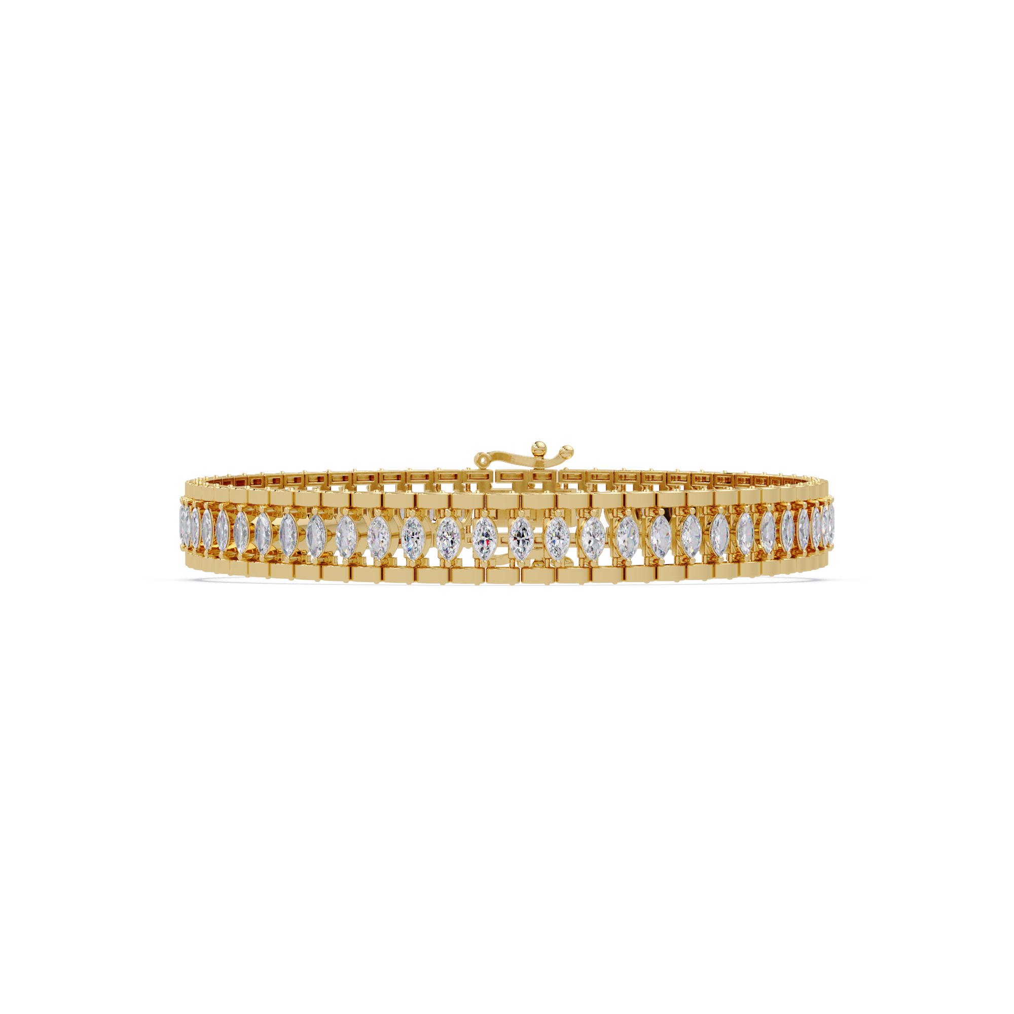 Luxury Round Cut Diamond Tennis Bracelet for Women