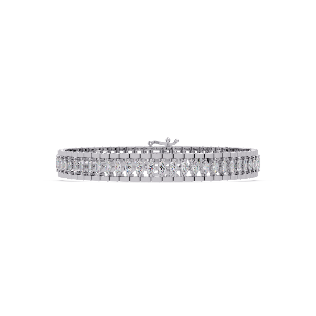 Luxury Round Cut Diamond Tennis Bracelet for Women