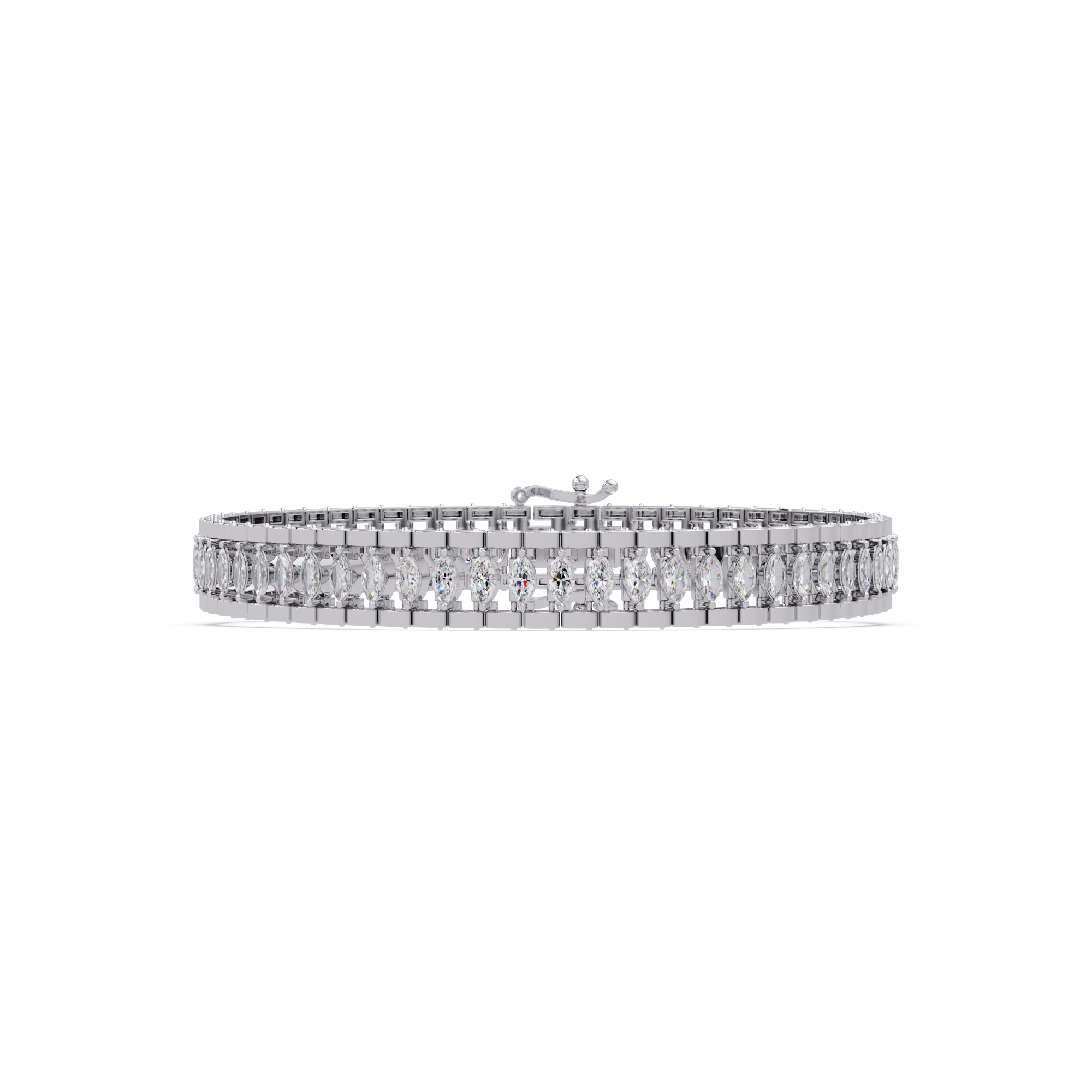 Luxury Round Cut Diamond Tennis Bracelet for Women