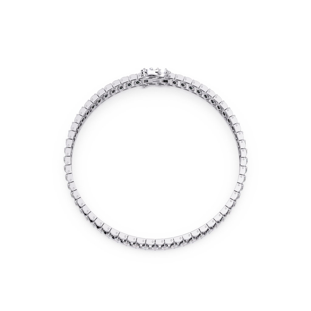Luxury Round Cut Diamond Tennis Bracelet for Women