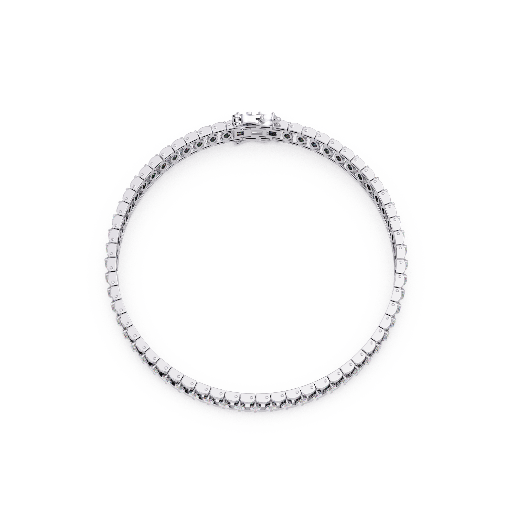 Luxury Round Cut Diamond Tennis Bracelet for Women