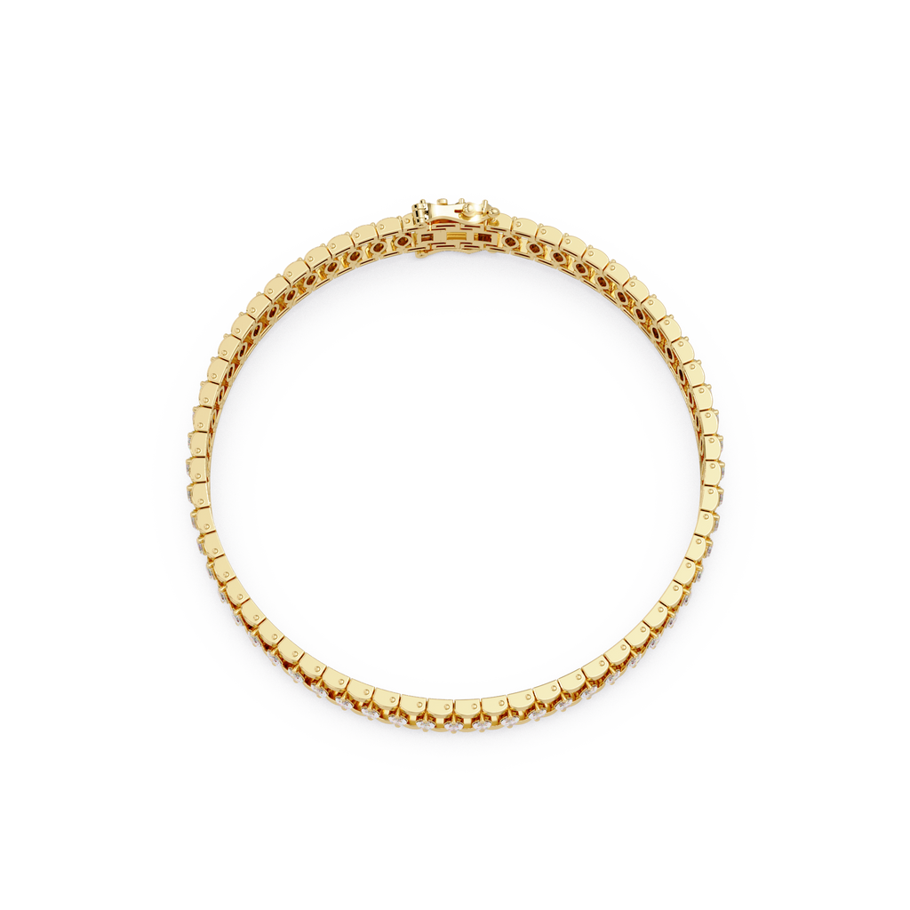 Luxury Round Cut Diamond Tennis Bracelet for Women