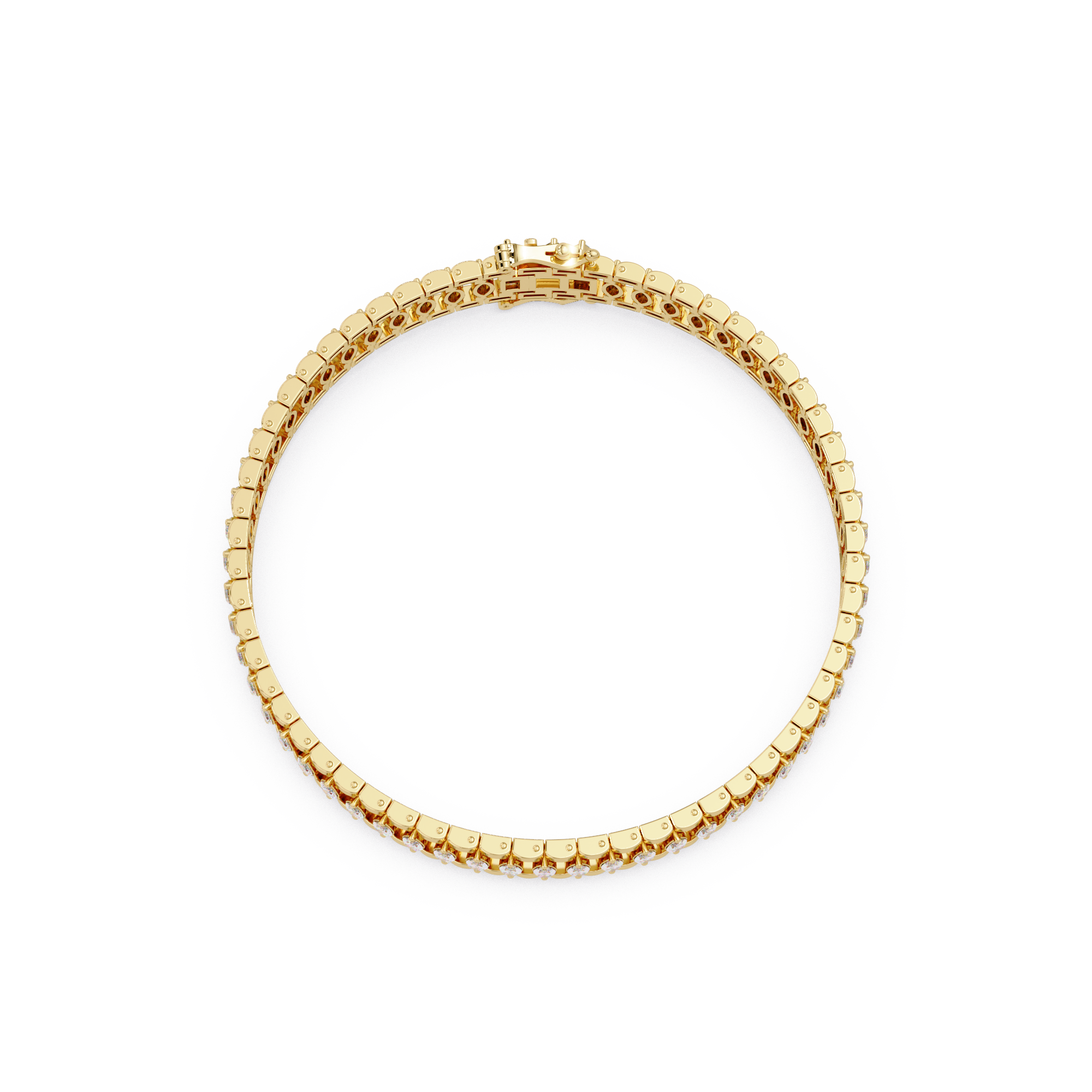 Luxury Round Cut Diamond Tennis Bracelet for Women