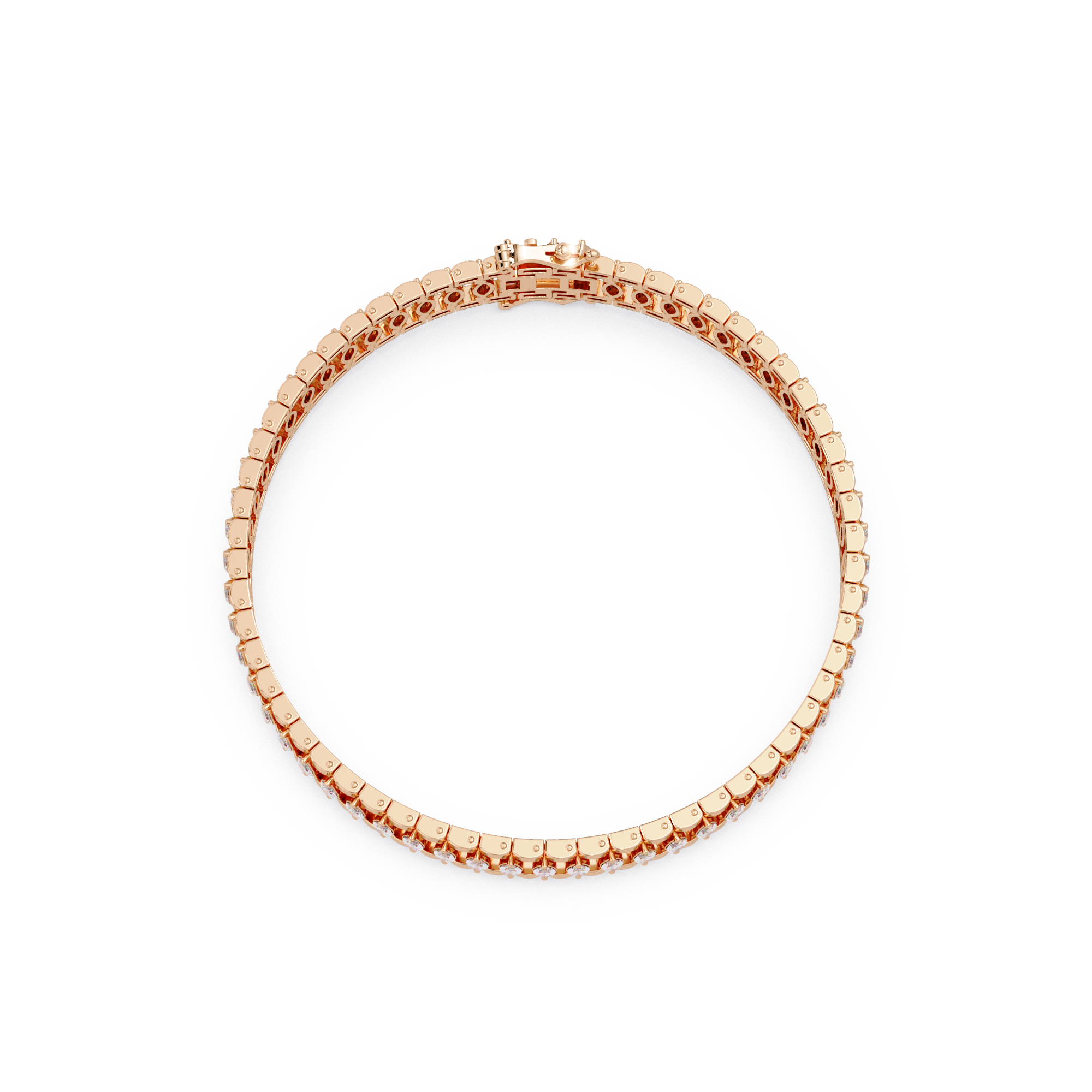 Luxury Round Cut Diamond Tennis Bracelet for Women