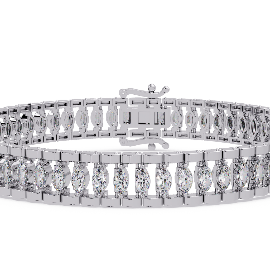 Luxury Round Cut Diamond Tennis Bracelet for Women