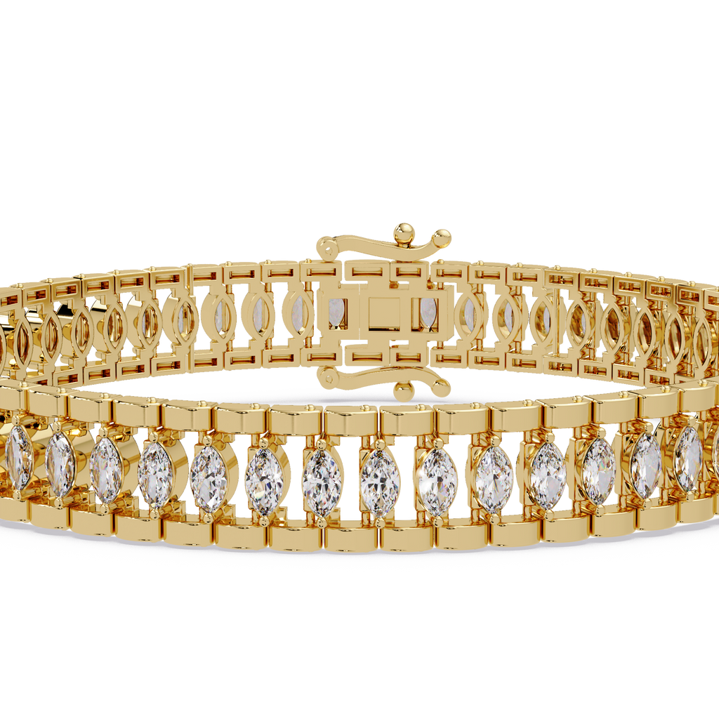 Luxury Round Cut Diamond Tennis Bracelet for Women