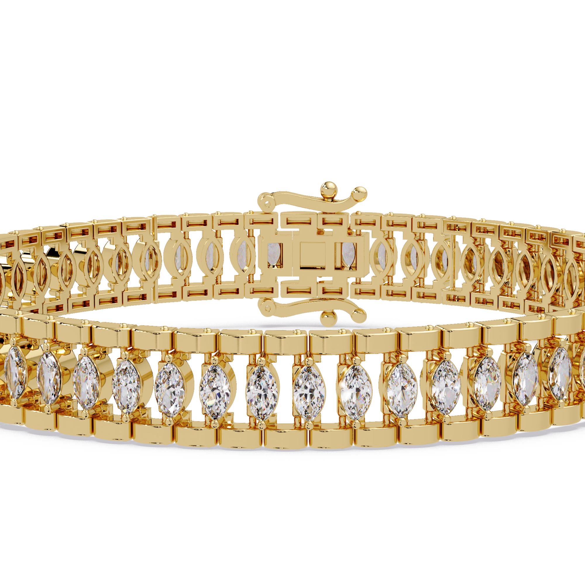 Luxury Round Cut Diamond Tennis Bracelet for Women