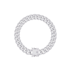 Iced Cuban Link Bracelet | Diamond-Studded Luxury Bracelet for Men & Women