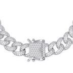 Iced Cuban Link Bracelet | Diamond-Studded Luxury Bracelet for Men & Women