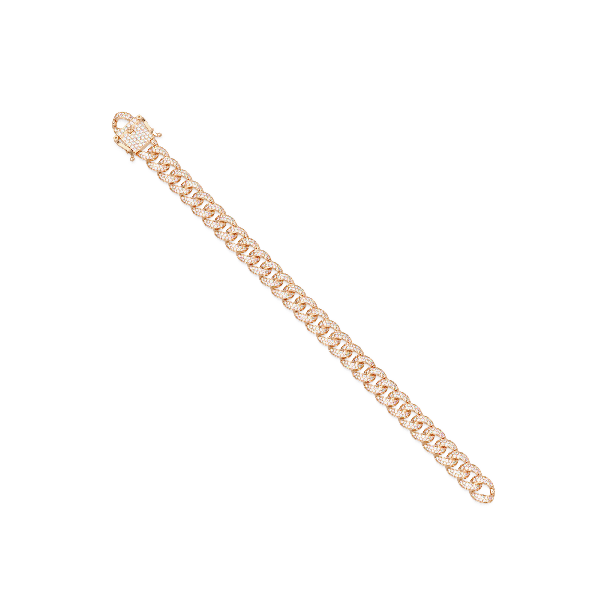 Iced Cuban Link Bracelet | Diamond-Studded Luxury Bracelet for Men & Women