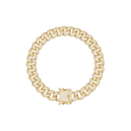 Iced Cuban Link Bracelet | Diamond-Studded Luxury Bracelet for Men & Women