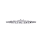 Round & Baguette Diamond Tennis Bracelet | Luxury Bracelet for Men & Women